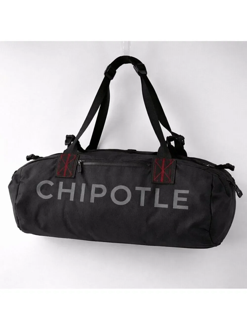 Chipotle Logo Duffel Bag Black Gym Travel Yoga Weekender Lightweight